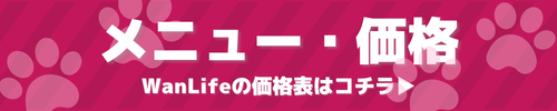 わんわん整体WanLife｜愛知・岐阜の犬の整体・メディセル筋膜リリース・オベロンアニマルスキャン・温灸・食事療法｜価格バナー