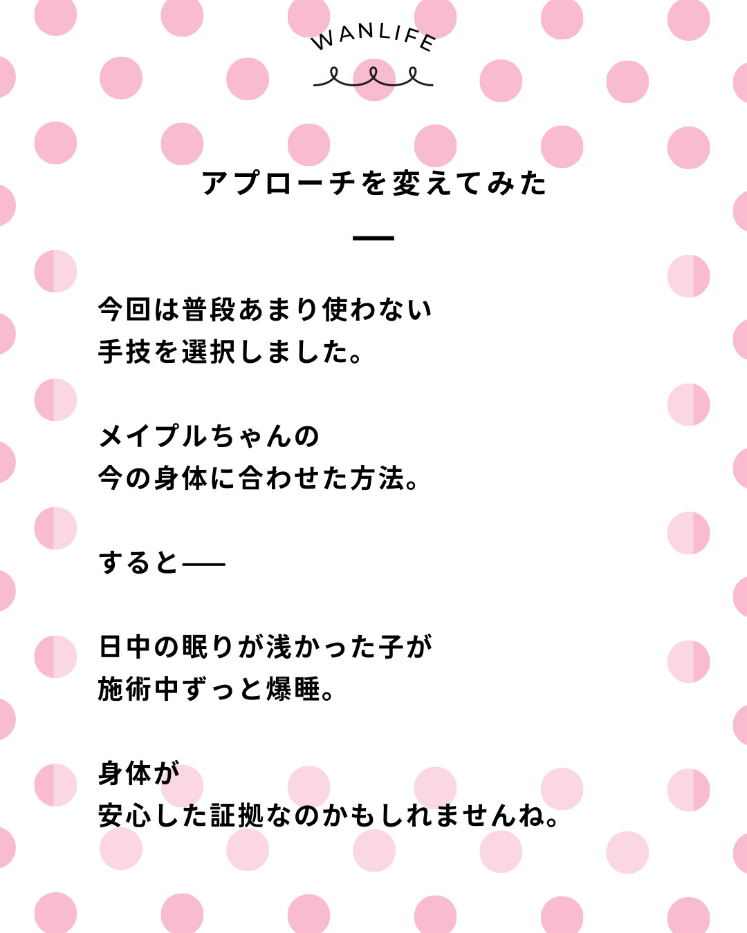 わんわん整体WanLife｜愛知・岐阜の犬の整体・メディセル筋膜リリース・オベロンアニマルスキャン・ネオヒーラー・温灸・食事療法｜