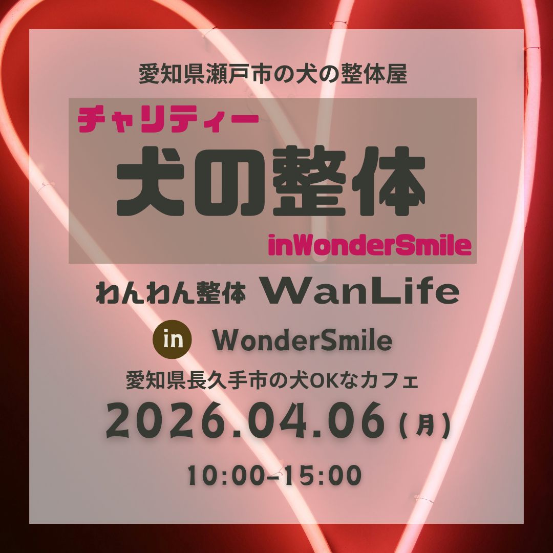 わんわん整体WanLife｜愛知・岐阜の犬の整体・メディセル筋膜リリース・オベロンアニマルスキャン・ネオヒーラー・温灸・食事療法｜